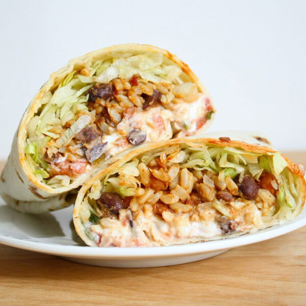 Burrito XL de pollo con frijoles